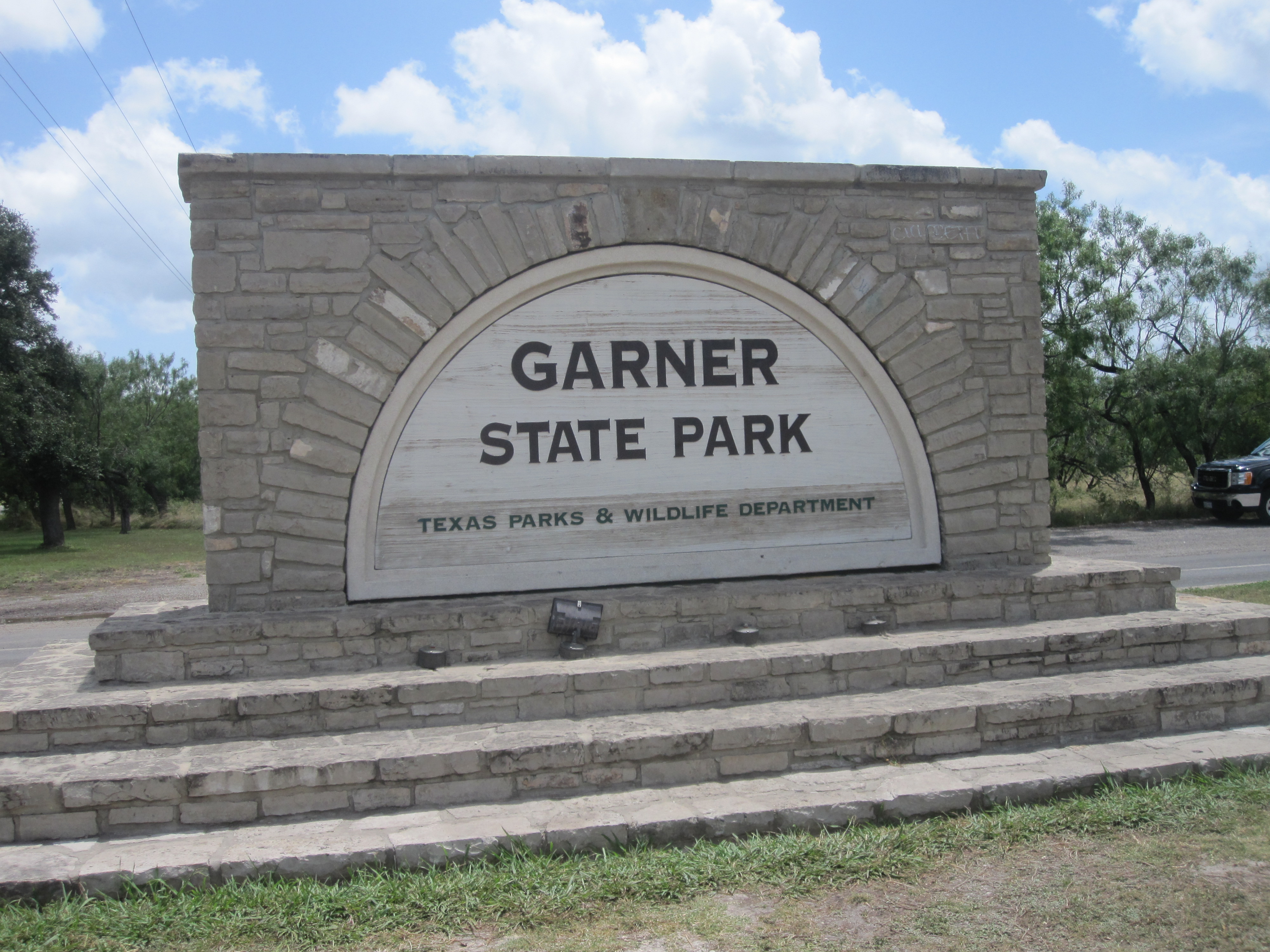 Garner State Park Entrance and Ranger Station Camping