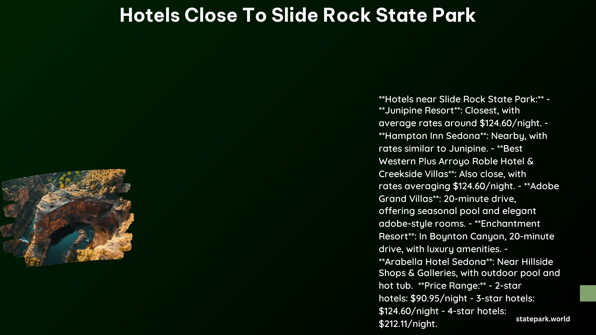 Hotels Close to Slide Rock State Park