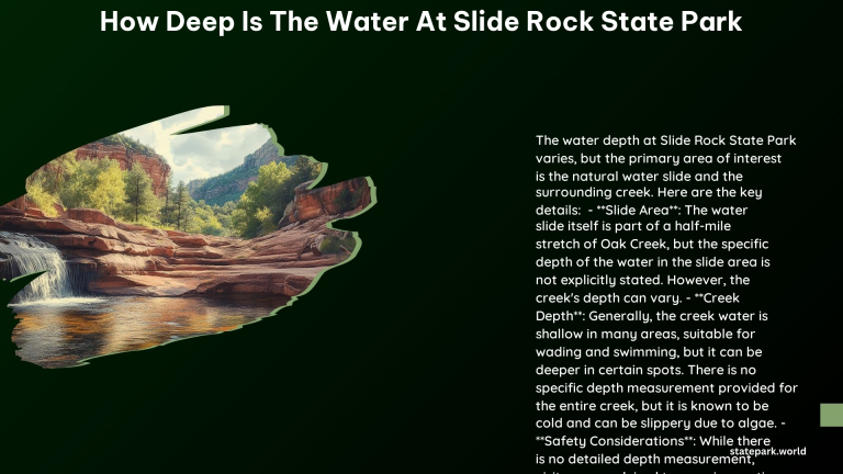 How Deep Is the Water at Slide Rock State Park