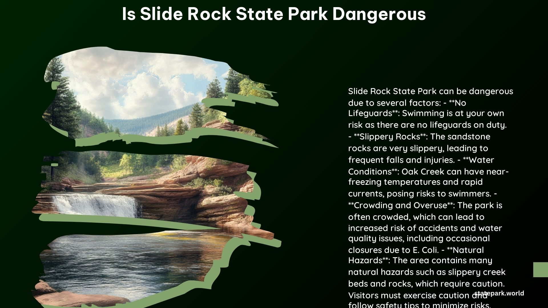 Is Slide Rock State Park Dangerous