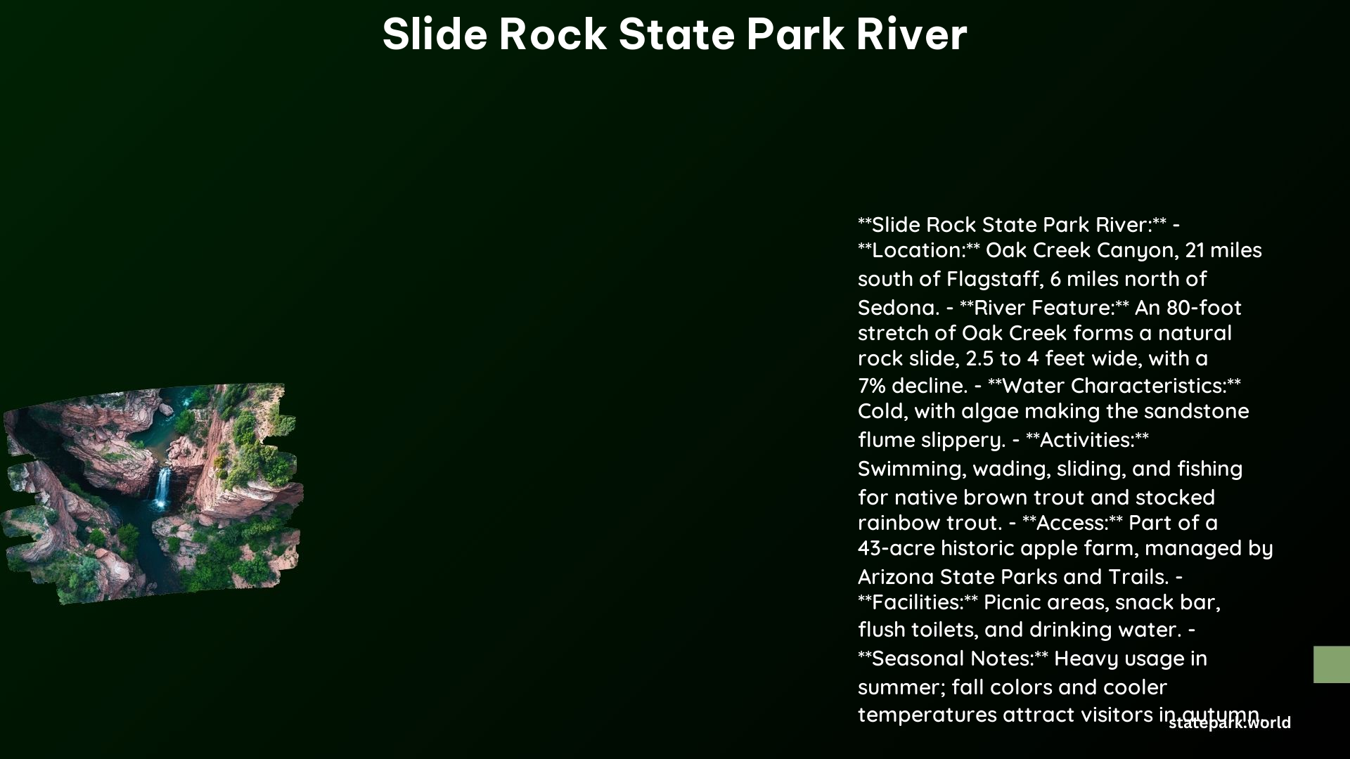 Slide Rock State Park River