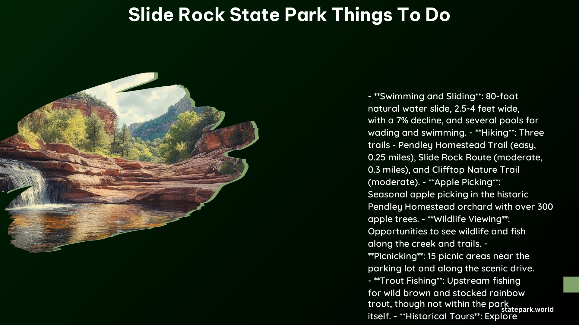 Slide Rock State Park Things to Do