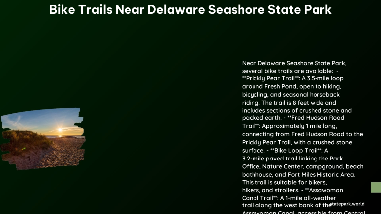 bike trails near delaware seashore state park