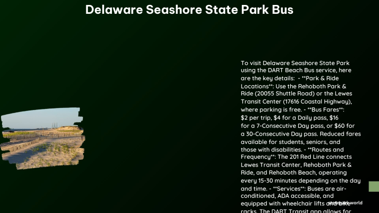 delaware seashore state park bus