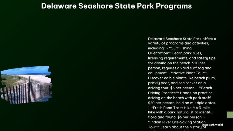 delaware seashore state park programs