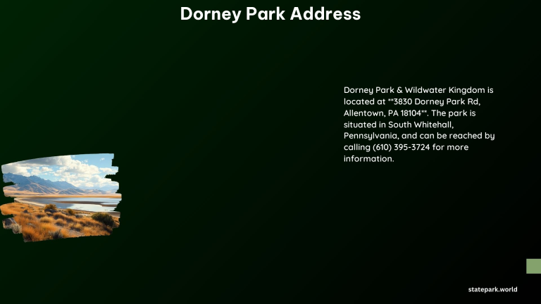 dorney park address 1